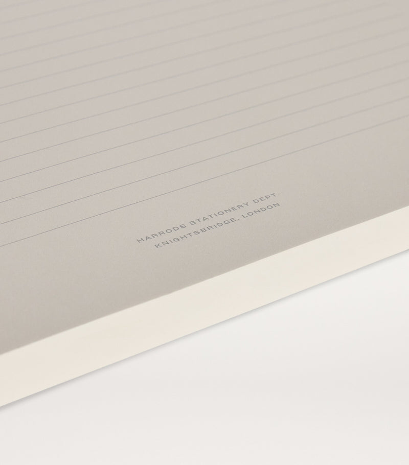 Harrods lined A4 jotter block with 230 pages, UK version