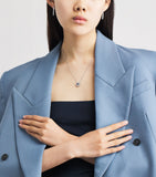 Suzanne Kalan white gold diamond sapphire necklace (British brand)