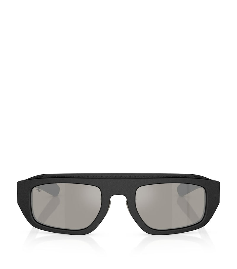 Ferrari acetate pillow sunglasses brown bordeaux lenses, imported from the UK