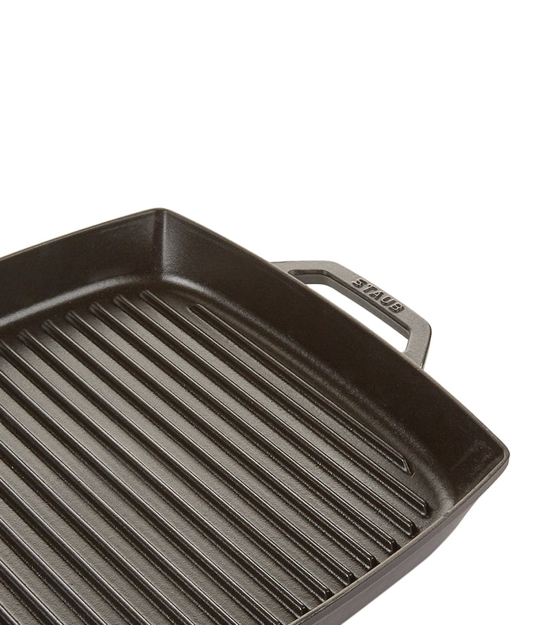 Staub square double handle grill pan 33cm - British product