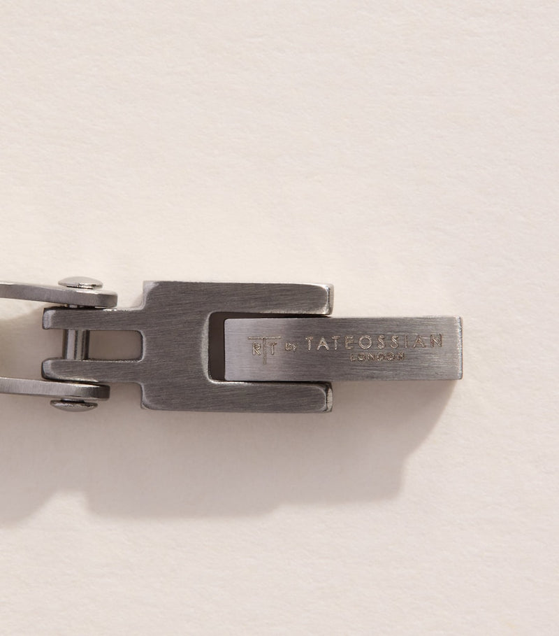 Tateossian Bici chain bracelet brushed stainless steel (British brand)