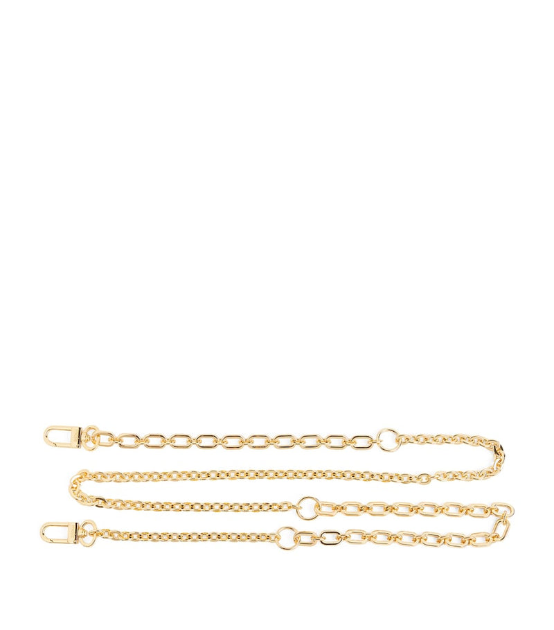 Maje gold-tone chain shoulder strap 120cm - British product