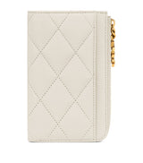 Harrods Saint Laurent Matelassé Zip-Up Card Holder- Buy online at McGrocer