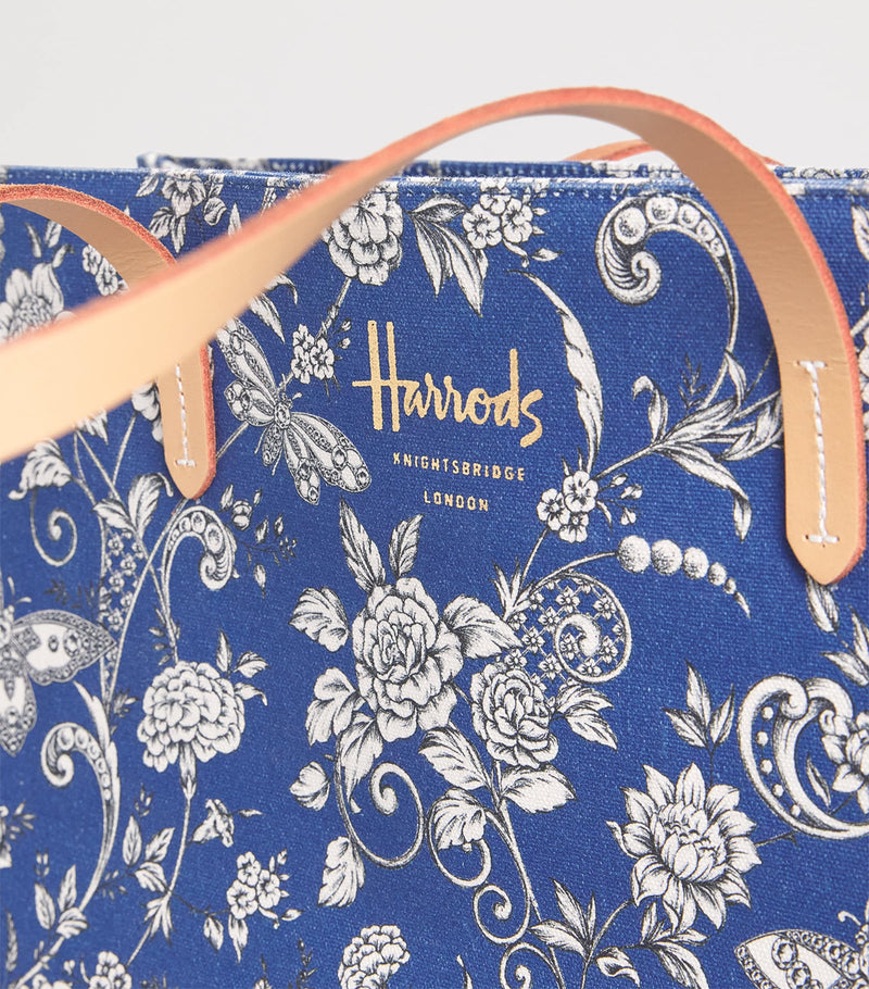 Harrods large cotton butterfly tote bag, UK version