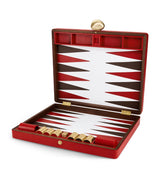 Harrods Assouline Pebbled Leather Backgammon Set Board Game- Buy online at McGrocer
