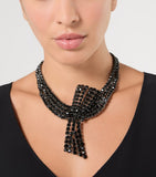 Marina Rinaldi rhinestone butterfly choker, imported from the UK