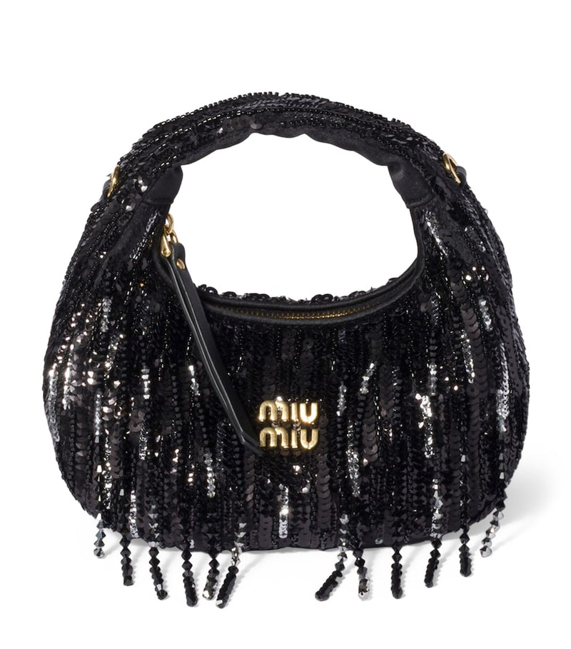 Miu Miu Wander bag with sequins and beaded tassels (British brand)