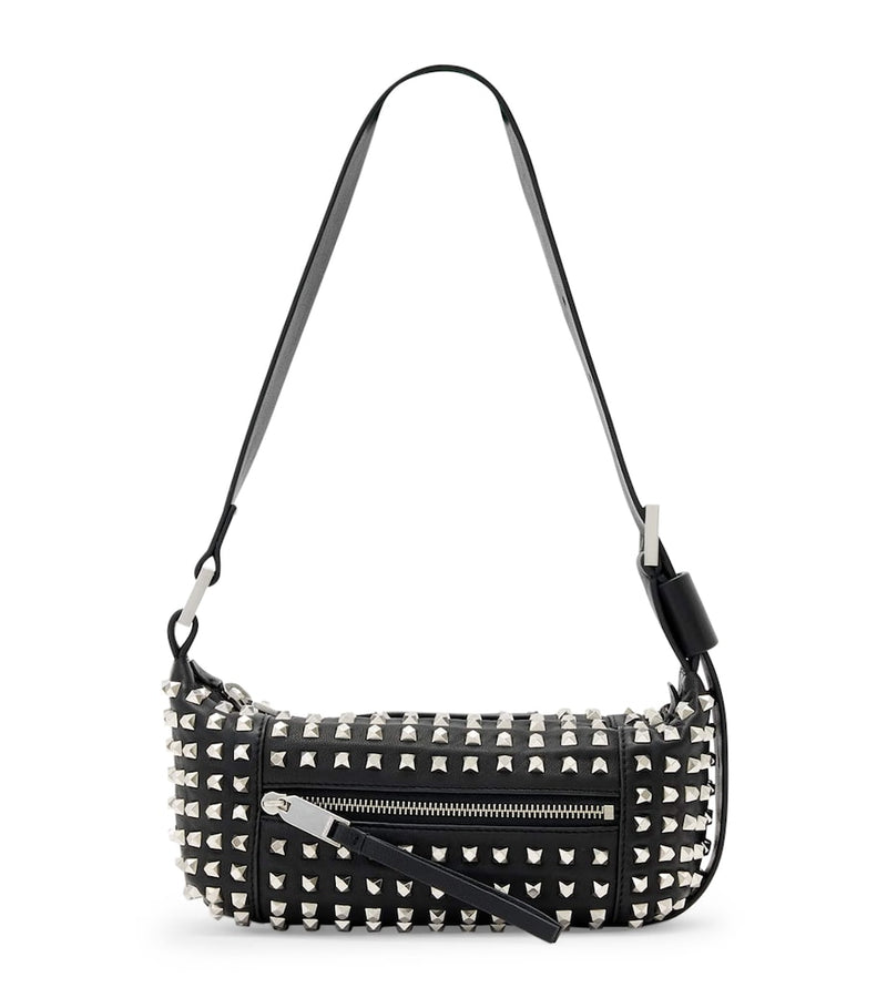 AllSaints lambskin embellished Vega shoulder bag, imported from the UK