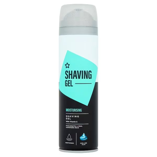 Superdrug moisturising shaving gel 200ml (British brand)