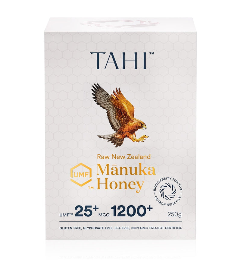 Tahi Honey Manuka Honey UMF 25+ MGO 1200+ 250g jar (British brand)