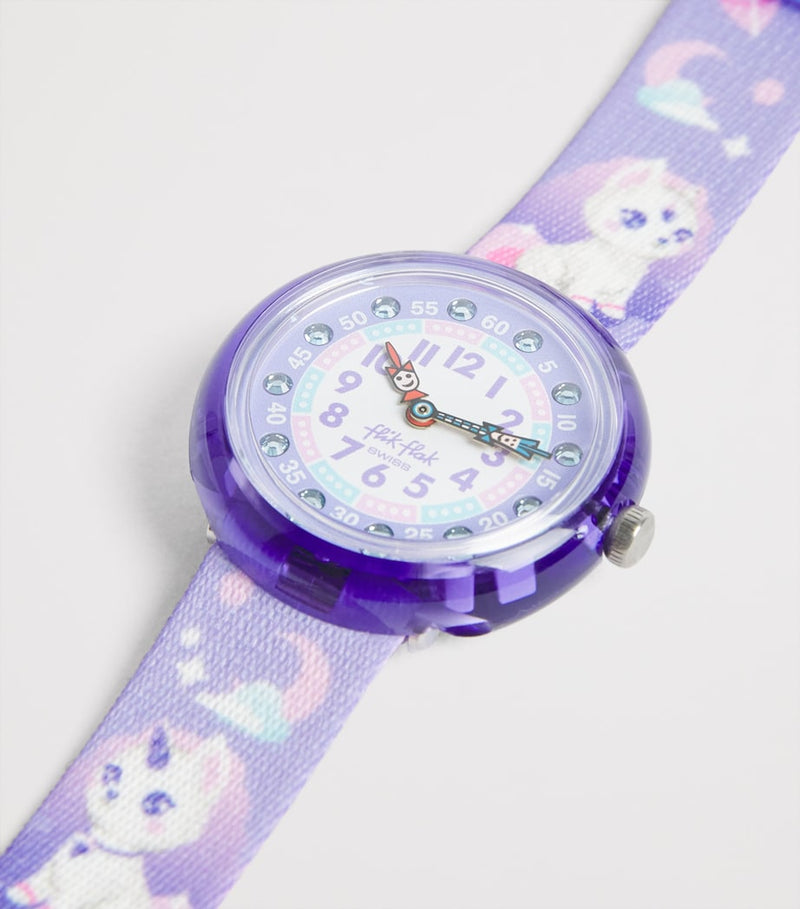Flik Flak children's watch Cosmicat Mystic Land 32mm, UK version