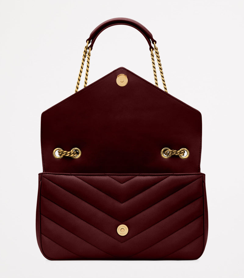 Saint Laurent Loulou shoulder bag matelassé leather, UK version
