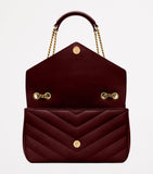 Saint Laurent Loulou shoulder bag matelassé leather, UK version