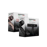 Gamma+ X-Hybrid lightweight hairdryer Black UK version