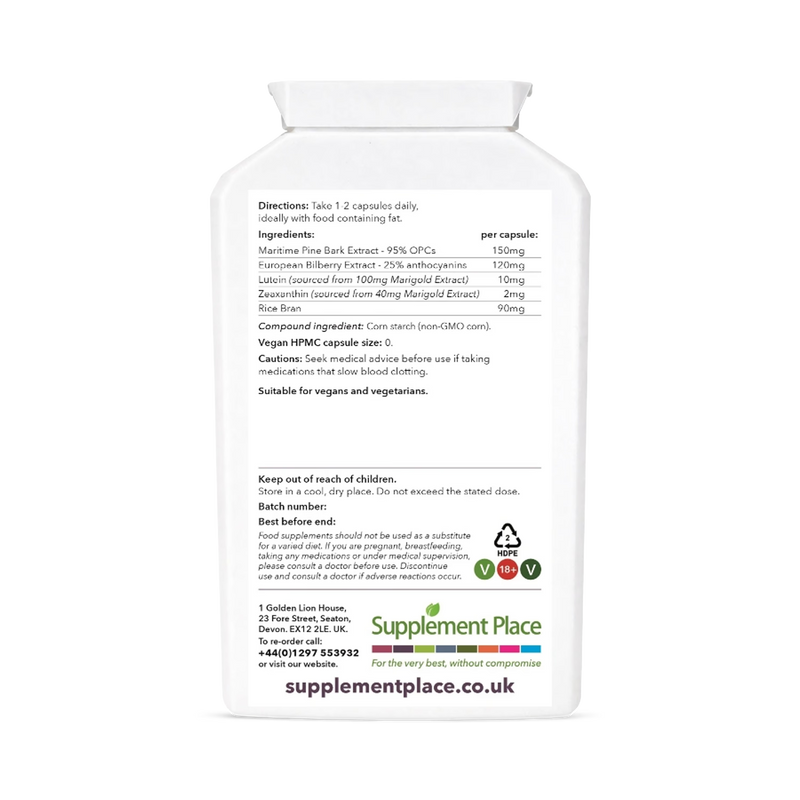 Supplement Place ClearVision eye supplement 240 capsules - British product