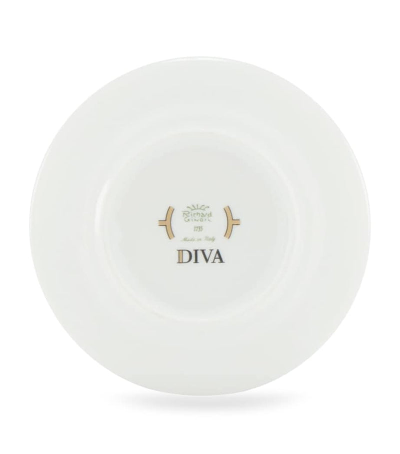 GINORI 1735 porcelain Colonna Diva coffee saucer 12.5cm, UK version