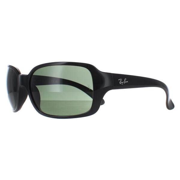 Ray-Ban 4068 black women's wrap sunglasses, imported from the UK