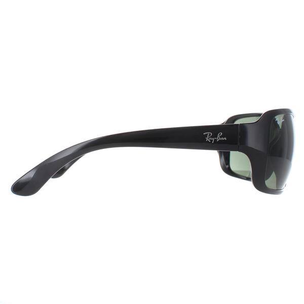 Ray-Ban 4068 black women's wrap sunglasses, imported from the UK