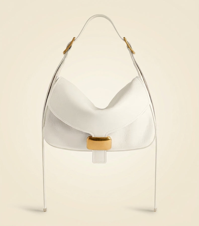 Balenciaga Clicca crinkled lambskin shoulder bag - British product