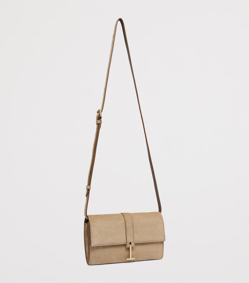 TOM FORD suede wallet with strap, UK version