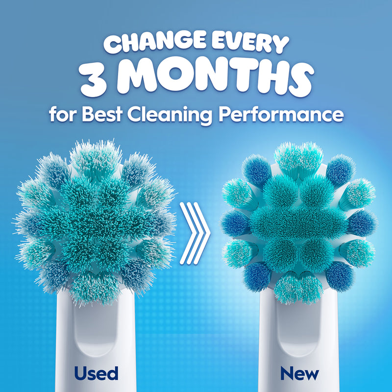 Oral-B Spiderman toothbrush heads pack of 4 (British brand)