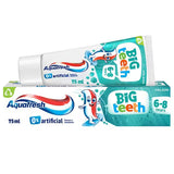 Superdrug Aquafresh Big Teeth Kids Toothpaste 6-8 Years Mint 75ml- Buy online at McGrocer