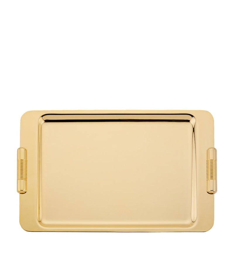 ZODIAC large cylinder gold-plated tray (British brand)