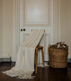 Araminta Campbell Alpaca-Blend Willow Throw Blanket 150cm x 230cm - British product