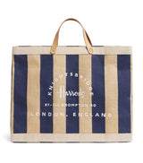 Harrods Harrods Large Canvas Stripe Knightsbridge Shopper Bag- Buy online at McGrocer