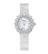 Harrods Chopard L'Heure du Diamant White Gold and Diamond Watch 27mm- Buy online at McGrocer
