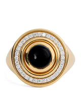 Harrods L'Atelier Nawbar Yellow Gold and Diamond Lot N°91 Mimette Signet Pinky Ring- Buy online at McGrocer