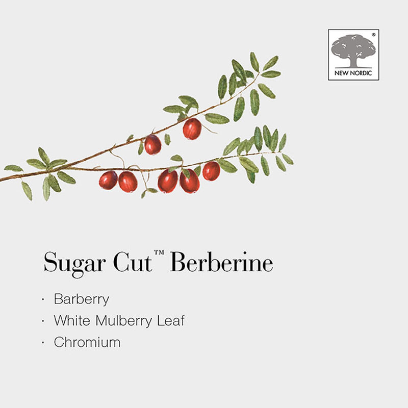 New Nordic Sugar Cut Berberine 60 tablets, imported from the UK
