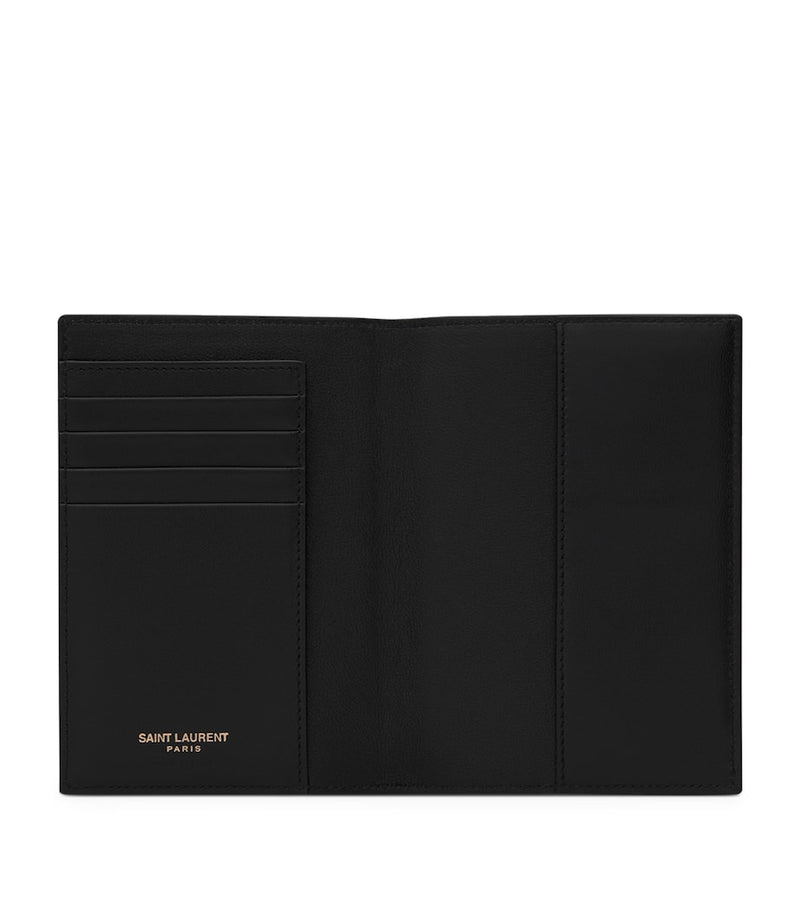 Saint Laurent passport holder with multiple card slots, UK version