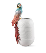 Harrods Lladró Porcelain Macaw Vase 56cm- Buy online at McGrocer