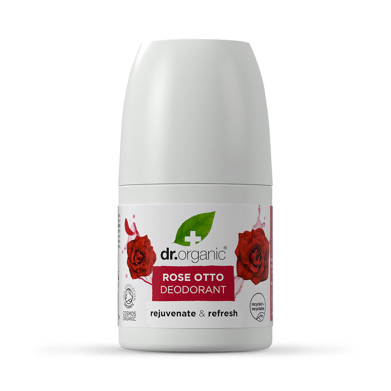 Dr Organic Rose Otto Roll On Deodorant 50ml - British product