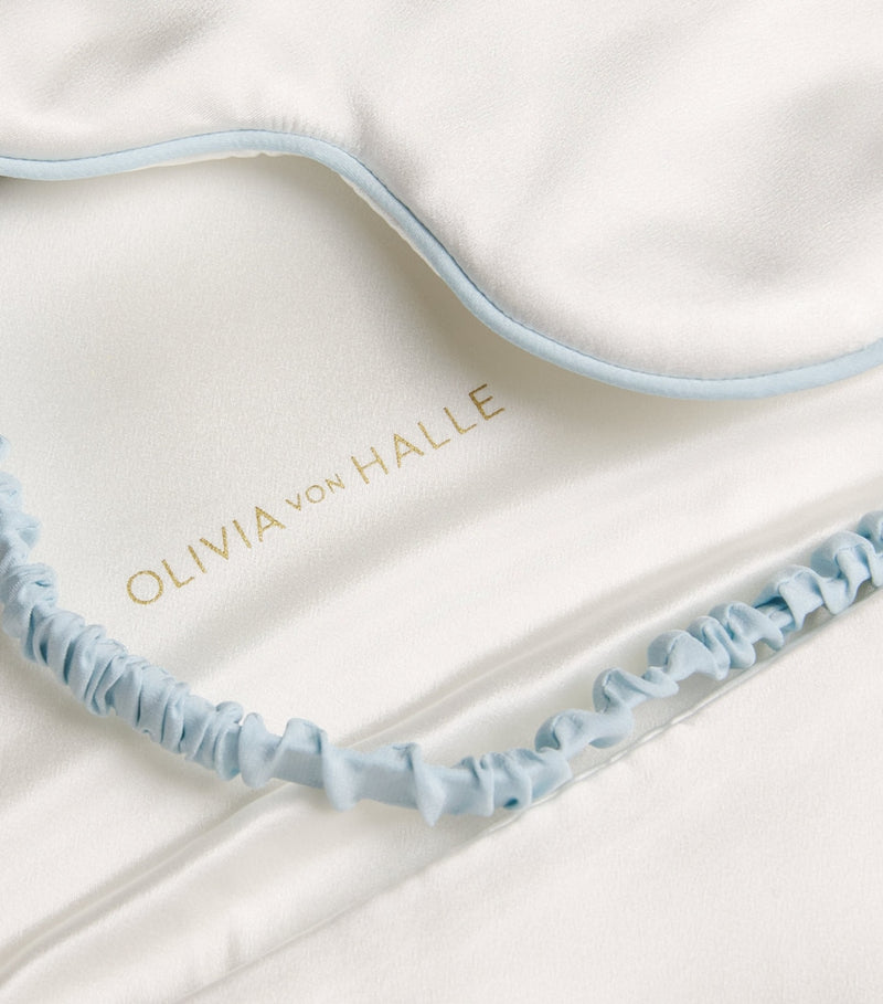 Olivia von Halle silk Audrey eye mask (British brand)