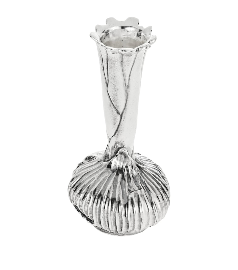 Christofle silver-plated onion vase 10.5cm - British product