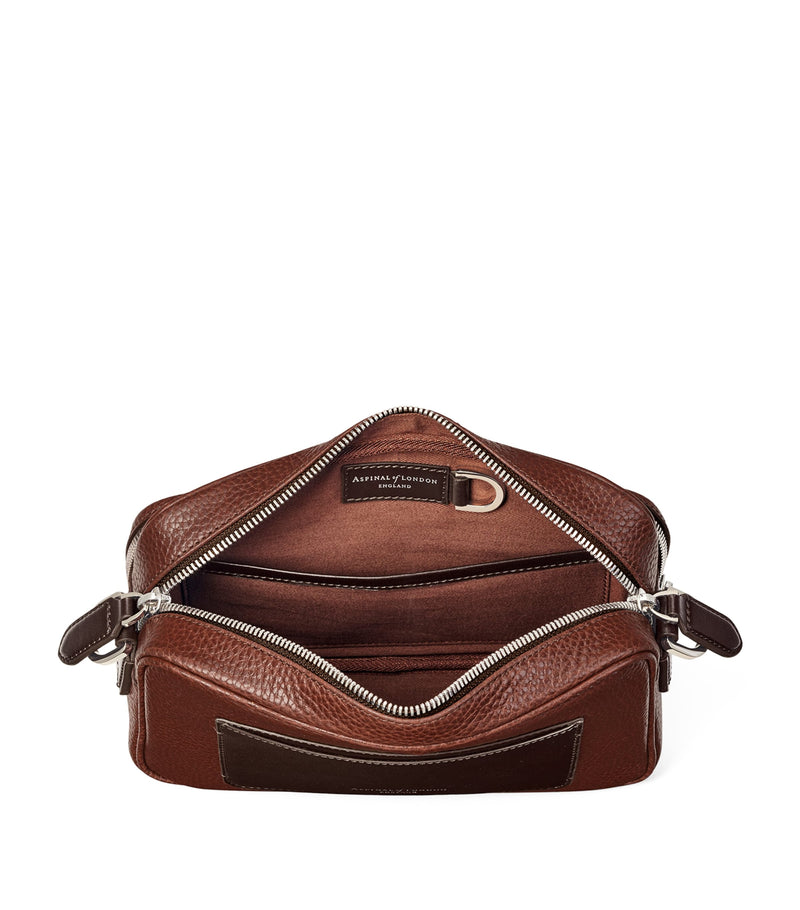 Aspinal of London pebbled leather messenger bag, UK version