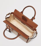 Aspinal of London Savannah top-handle bag in grained leather (British brand)