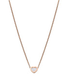 Chopard Happy Hearts pendant necklace 18kt rose gold mother-of-pearl, imported from the UK
