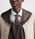Pal Zileri silk geometric jacquard tie (British brand)