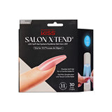 Kiss Salon X-Tend LED Soft Gel System Tone Pink Long Coffin 30 Press On Negler