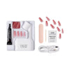 Kiss Salon X-Tend led soft gel system tone pink long coffin press on nails 30 count (British brand)