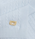 Purebaby cashmere cable-knit blanket 100cm, UK version