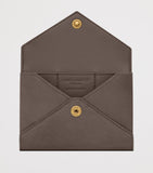 Saint Laurent letter card holder in calfskin leather, imported from the UK