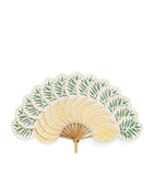 Pubumésu large pineapple fan with oxen horn handle, imported from the UK