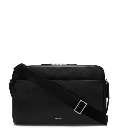 Harrods TOM FORD Leather Messenger Bag- Buy online at McGrocer
