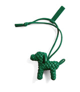 Harrods Bottega Veneta Lambskin Intrecciato Dog Charm- Buy online at McGrocer