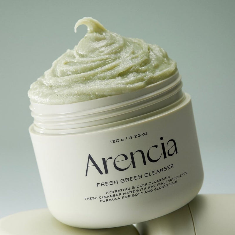 Arencia Fresh Green Mochi Cleanser 120g, imported from the UK