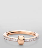 Pomellato rose gold diamond Together ring, imported from the UK